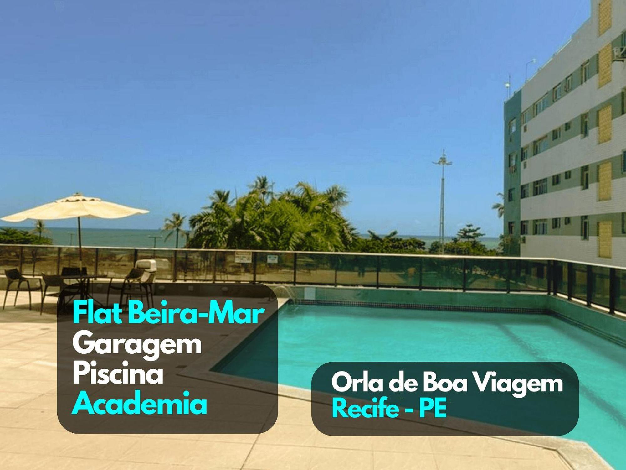 Flat Beira Mar Academia Piscina Boa Viagem - Com Cafe Da Manha Opcional 公寓 *